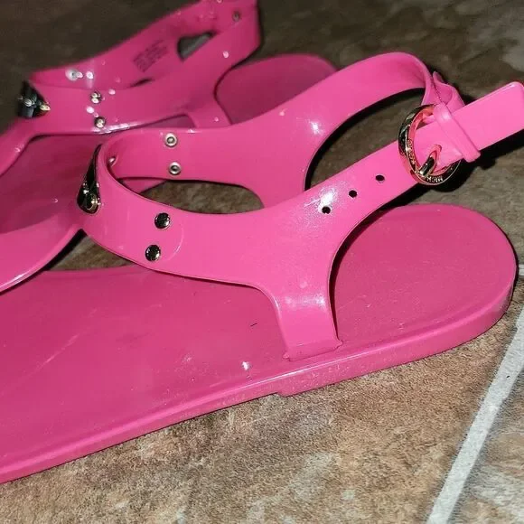 Michael Kors Jelly Lane Plate Sandals Flats Bundle Lot of 2 Pair Women Size 6 - Picture 5 of 9